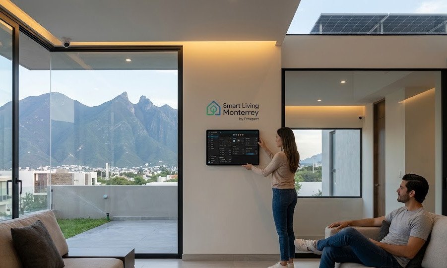 Casa moderna con integración inteligente en Monterrey